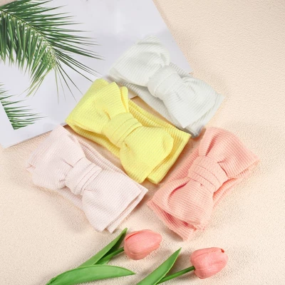 Unique Bargains Girl's Classic Soft Solid Bow Headbands 6.69"x3.54" 1 Pc 5 Unique Bargains Girl's Classic Soft Solid Bow Headbands 6.69"x3.54" 1 Pc - Image 5