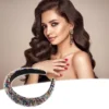 Unique Bargains Rhinestone Headband For Women Bling Padded Hairband Faux Crystal Hair Accessories Multicolor 1.18 Inch Wide 1 Pc