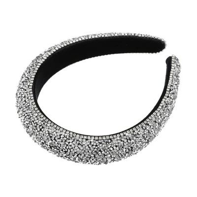 Unique Bargains Women's Bling Rhinestone Padded Hairband Hair Accessories 1.18 Inch Wide 1 Pc 9 Unique Bargains Women's Bling Rhinestone Padded Hairband Hair Accessories 1.18 Inch Wide 1 Pc - Image 9