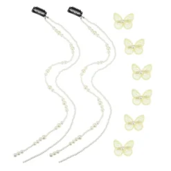 Unique Bargains Women's Long Tassel Faux Pearl Hair Chain 2 Pcs 15 Unique Bargains Women's Long Tassel Faux Pearl Hair Chain 2 Pcs -UNIQUE BARGAIN Shop GUEST b0af1eed fcc3 4c0f a927 f32a6abc9a59