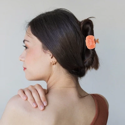 Unique Bargains Halloween Pumpkin Design Claw Clip Orange 1 Pc 1 Unique Bargains Halloween Pumpkin Design Claw Clip Orange 1 Pc