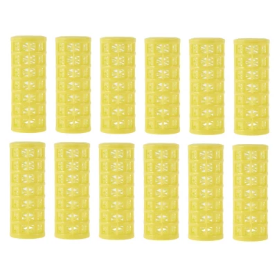 Unique Bargains Women's Heatless Voluminous Hair Roller 2.76"x0.98" Yellow 12 Pcs 4 Unique Bargains Women's Heatless Voluminous Hair Roller 2.76"x0.98" Yellow 12 Pcs - Image 4