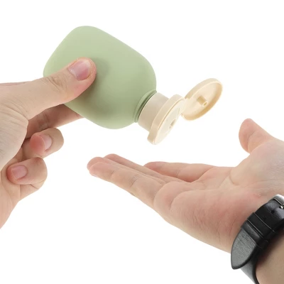 Unique Bargains Refillable Flip Cap Travel Container Set 100ml 3Pcs 2 Unique Bargains Refillable Flip Cap Travel Container Set 100ml 3Pcs - Image 2