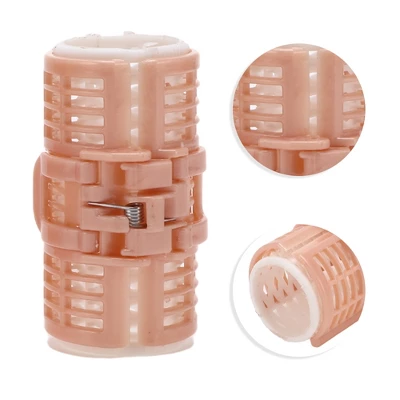 Unique Bargains Women's Heatless Voluminous Hair Roller 2.72"x1.38" Pink White 3pcs 2 Unique Bargains Women's Heatless Voluminous Hair Roller 2.72"x1.38" Pink White 3pcs - Image 2
