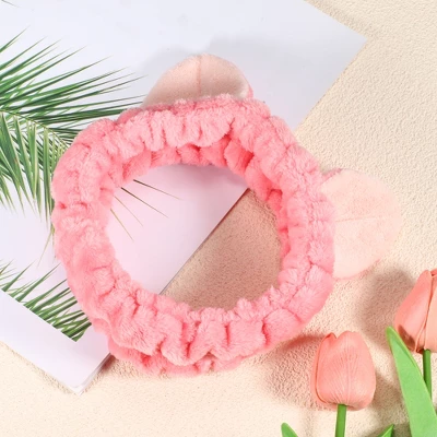 Unique Bargains Women's Cute Cat Ears Headbands Silicone Facial Cleansing Brush Pink 2 Pcs 5 Unique Bargains Women's Cute Cat Ears Headbands Silicone Facial Cleansing Brush Pink 2 Pcs - Image 5