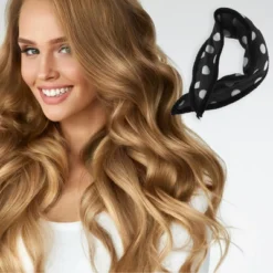Unique Bargains Polka Dots Hair Rollers 8.27"x1.38" 1 Pc