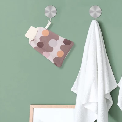 Unique Bargains Double-sided Gloves Bath Towel For Bathroom 5.59"x9.45" 1 Pc 4 Unique Bargains Double-sided Gloves Bath Towel For Bathroom 5.59"x9.45" 1 Pc - Image 4