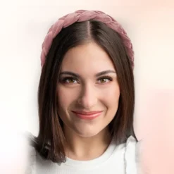 Unique Bargains Non-slip Fashion Solid Wide Headbands 1.18"