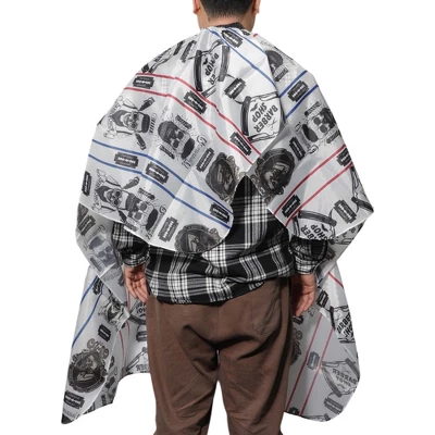Unique Bargains Fashion Hair Cut Barber Cape 65.35"x57.09" Black White 1 Pc 1 Unique Bargains Fashion Hair Cut Barber Cape 65.35"x57.09" Black White 1 Pc