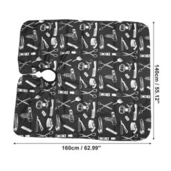 Unique Bargains Hair Cutting Scissors Barber Gown Set 4 Pcs