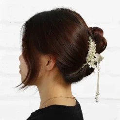 Unique Bargains Girl's Faux Pearl Long Tassel Cute Butterfly Hair Clips Gold Tone -UNIQUE BARGAIN Shop GUEST b512ae2c f907 437f b001 4c08c2e19086