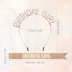 Unique Bargains Birthday Sash Headband Rose Gold Tone White -UNIQUE BARGAIN Shop GUEST b566c520 535f 4f8e 87d6 1697e8601cdd