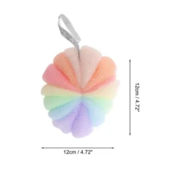Unique Bargains Pumpkin-shaped Bath Shower Loofah Sponge Colorful 1 Pc