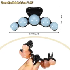 Unique Bargains Women's Plastic Hair Claws Gray Orange Beige Pink Green Blue 2.72"x1.26"x1.42" 6 Pcs -UNIQUE BARGAIN Shop GUEST b5fbefc3 352f 4bed 86fc 52abb6b4f1c7