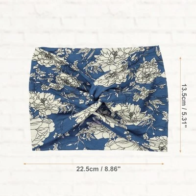 Unique Bargains Women's Yoga Hair Scarfs Bohemia Head Wraps 5.31" Wide Multicolour 4 Pcs 4 Unique Bargains Women's Yoga Hair Scarfs Bohemia Head Wraps 5.31" Wide Multicolour 4 Pcs - Image 4