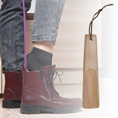 Unique Bargains Short Handle Square Head Shoe Horn 6.3"x1.38" Wood Color 1 Pc 1 Unique Bargains Short Handle Square Head Shoe Horn 6.3"x1.38" Wood Color 1 Pc
