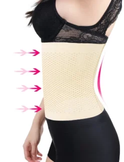 Unique Bargains Mesh Breathable Postpartum Belly Abdominal Shaping Belt Waist Wrapping Shaper Cincher Corset Shapewear Beige X-Large -UNIQUE BARGAIN Shop GUEST b7cd531d fe52 4af1 bbc6 52546120147e
