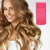 Unique Bargains Women's Heatless Voluminous Hair Roller 2.68"x1.18" Rose Red 8pcs