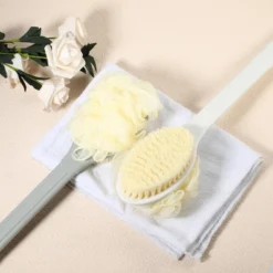 Unique Bargains Long Handle Bath Brush 4.33"x2.56" 1 Pc -UNIQUE BARGAIN Shop GUEST ba2aaee2 ba1f 4724 8007 848ecdf5af67