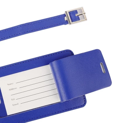 Unique Bargains Identifiers Bag Name Address ID Suitcase PU Leather Label Travel Luggage Tag 2 Unique Bargains Identifiers Bag Name Address ID Suitcase PU Leather Label Travel Luggage Tag - Image 2