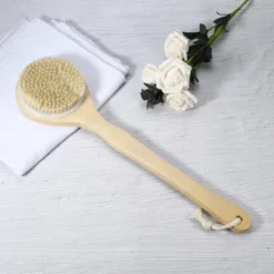 Unique Bargains Long Handle Bath Brush 4.06"x3.66" Yellow 1 Pc -UNIQUE BARGAIN Shop GUEST ba3d51fe b99f 422a 811f e688c338a02f