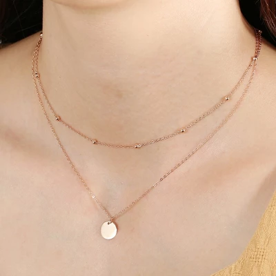 Unique Bargains Layered Necklace 925 Sterling Silver Chain Necklace For Women Girl 1 Unique Bargains Layered Necklace 925 Sterling Silver Chain Necklace For Women Girl