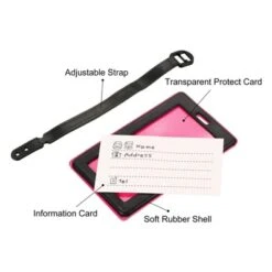 Unique Bargains PVC Adjustable Strap Backpack Travel ID Luggage Tags 2 Pcs -UNIQUE BARGAIN Shop GUEST bab808c9 dd7f 4ba5 9323 a4f81b7cef64