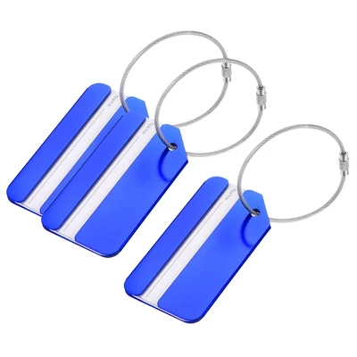 Unique Bargains Aluminium Lightweight Backpack Identifier Card Travel Luggage Tag 3 Pcs 3 Unique Bargains Aluminium Lightweight Backpack Identifier Card Travel Luggage Tag 3 Pcs - Image 3