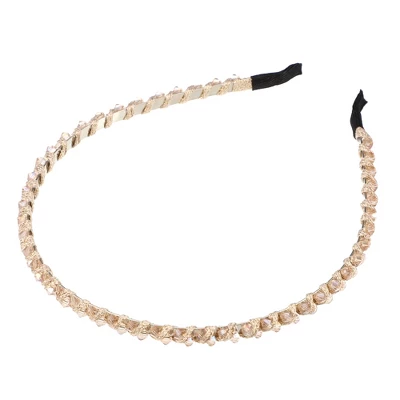 Unique Bargains Women's Rhinestone Hair Hoop Headband 0.24 Inch Wide 1 Pc 11 Unique Bargains Women's Rhinestone Hair Hoop Headband 0.24 Inch Wide 1 Pc - Image 11