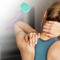 Unique Bargains Portable Massage Hammer Manual Massager Tools 16.54"x3.54" Purple 1 Pc