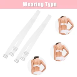 Unique Bargains ABS Non-Slip Adjustable Invisible Clear Bra Shoulder Strap Transparent 3 Pair -UNIQUE BARGAIN Shop GUEST bf532c8a 5cd2 46b2 9a71 ff1a1d563f95