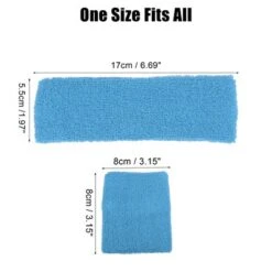 Unique Bargains Stretchy Cotton Blend Sweat Absorbing Sport Headband Wristband Sky Blue 3 Pcs 7 Unique Bargains Stretchy Cotton Blend Sweat Absorbing Sport Headband Wristband Sky Blue 3 Pcs -UNIQUE BARGAIN Shop GUEST bf7e6ae0 9c5c 4343 860a cbd27c1ff231