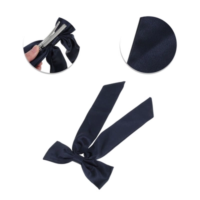 Unique Bargains Elegant Bow Ribbon Duckbill Hair Clips 1 Pc 2 Unique Bargains Elegant Bow Ribbon Duckbill Hair Clips 1 Pc - Image 2