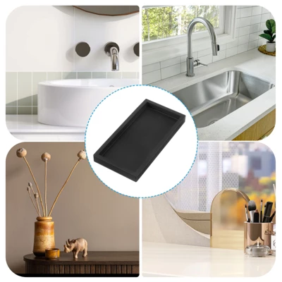 Unique Bargains Silicone Waterproof Anti-slip Bathroom Soap Dispenser Tray 5 Unique Bargains Silicone Waterproof Anti-slip Bathroom Soap Dispenser Tray - Image 5