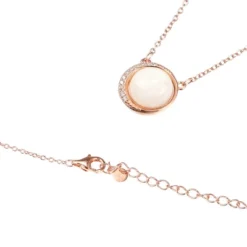 Unique Bargains 925 Sterling Silver Moonstone Necklace Chain For Women Rose Gold Tone 1PC -UNIQUE BARGAIN Shop GUEST c05b4c4a dcf4 4cf0 812f ea19c9cd305f