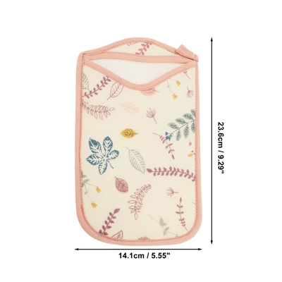 Unique Bargains Double Side Artistic Style Shower Gloves 9.29"×5.55" Pink 1 Pc 2 Unique Bargains Double Side Artistic Style Shower Gloves 9.29"×5.55" Pink 1 Pc - Image 2