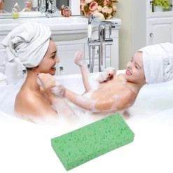 Unique Bargains Honeycombs Rectangular Bath Sponge 1 Pc