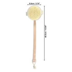 Unique Bargains Long Curved Handle Bath Brush For Shower 15.94" Length Beige 1 Pc -UNIQUE BARGAIN Shop GUEST c157bc4b c690 4b33 96e4 fa31cb10f6e6