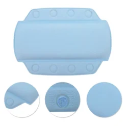 Unique Bargains Double Row Suction Cups Bath Pillow 1 Pc