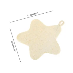 Unique Bargains Loofah Sponge 4.92"x4.13" Beige 1 Pc