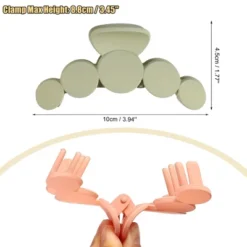 Unique Bargains Women's Plastic Hair Claw Hair Clips Barrettes Orange Beige Gray Green 3.94''x1.54''x1.77'' 3Pcs -UNIQUE BARGAIN Shop GUEST c3e10ad1 9e01 4c4b a69a 9f648604b17a