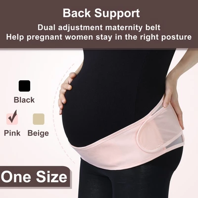 Unique Bargains Pregnancy Women Abdomen Support Adjustable Belly Bands Black 1PC 1 Unique Bargains Pregnancy Women Abdomen Support Adjustable Belly Bands Black 1PC