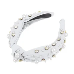Unique Bargains Women's Knotted Simulated Pearl Rhinestones Headband 1.18" Wide 1Pc -UNIQUE BARGAIN Shop GUEST c5183994 6f53 4eef bf36 b96cb96924ba