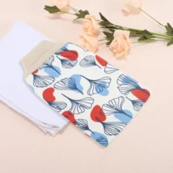 Unique Bargains Double Side Threaded Shower Gloves 9.25"×5.51" 1 Pc