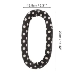 Unique Bargains Women's White Spot Hair Rollers 11.42"x5.31" Black White 1pc -UNIQUE BARGAIN Shop GUEST c614d681 72a3 4f35 8dd7 6be688397991