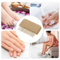 Unique Bargains Durable Nail Cleaning Brush 2.44"x2.17" Brown 1 Pc -UNIQUE BARGAIN Shop GUEST c67df7e3 46ee 4840 b3a7 59c16da0f9a7