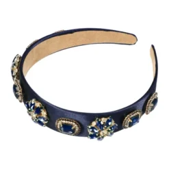 Unique Bargains Women's Bling Vintage Flowers Rhinestone Satin Wide Edge Headband 5.12"x1.18" 1pc -UNIQUE BARGAIN Shop GUEST c67ea28c d4c5 498f bf22 5f8f70a6f4b8