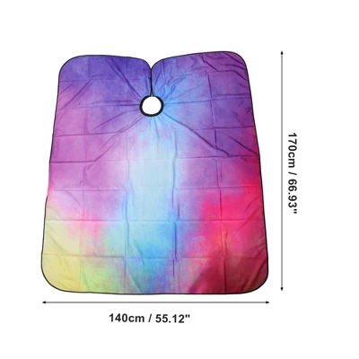 Unique Bargains Ombre Hair Cut Barber Cape Blue Pink 1 Pc 3 Unique Bargains Ombre Hair Cut Barber Cape Blue Pink 1 Pc - Image 3