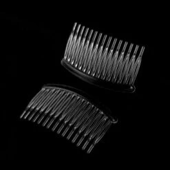 Unique Bargains Women's Plastic 15 Teeth DIY Jewelry Material Accessories Hair Combs Clear 4 Pcs