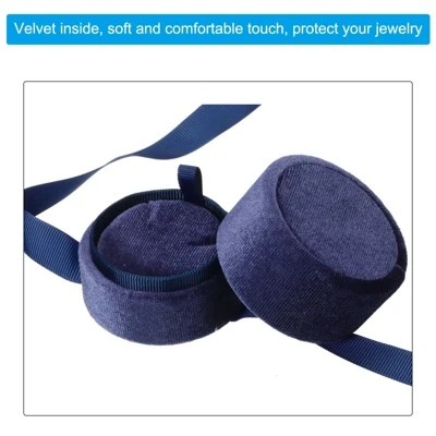 Unique Bargains Velvet Inside Corduroy Exterior Jewelry Storage Box 2 Unique Bargains Velvet Inside Corduroy Exterior Jewelry Storage Box - Image 2